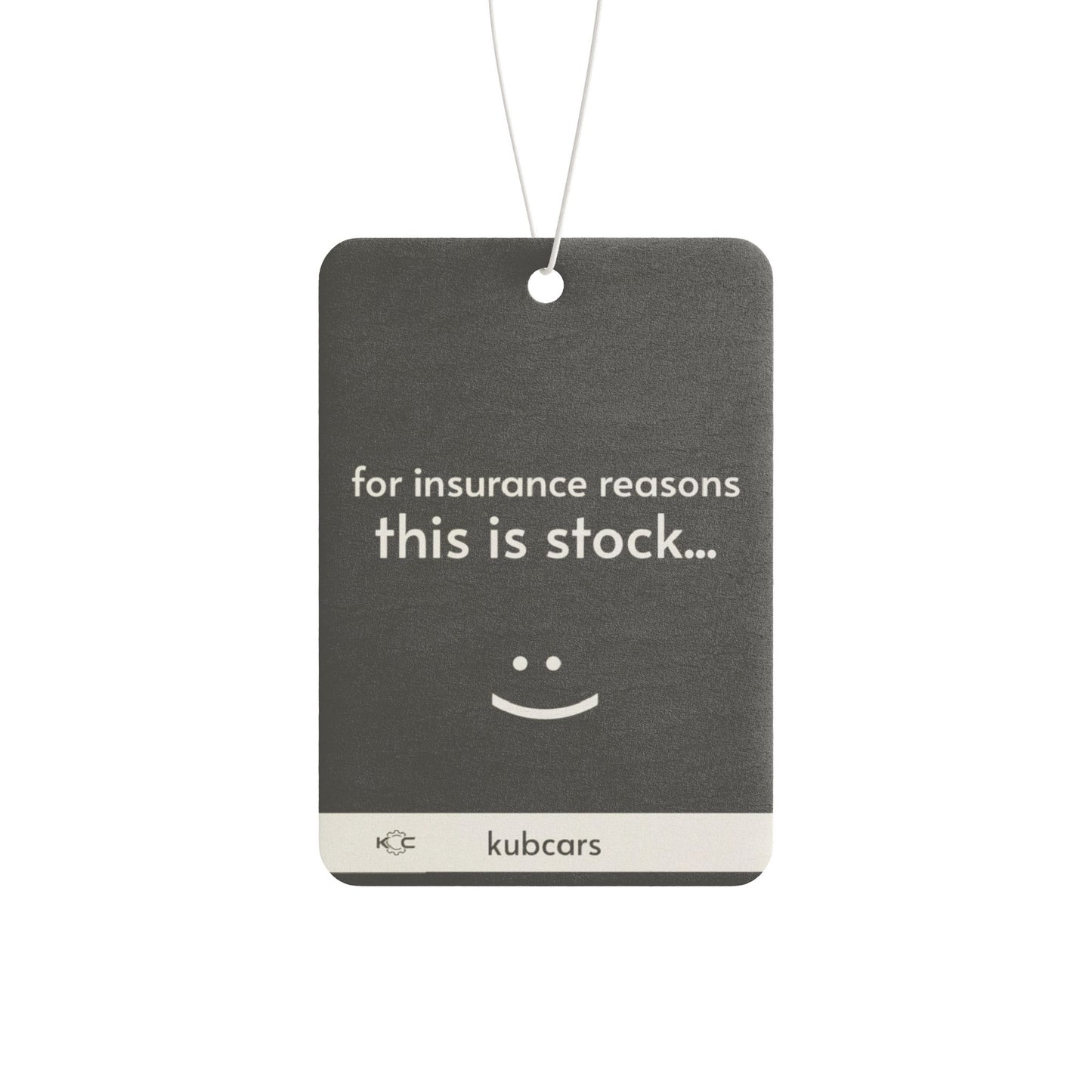 Car Air Freshener — "For insurance reasons this is stock"